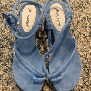 7.5 Jeffrey Campbell Zella Sandal in dusty blue